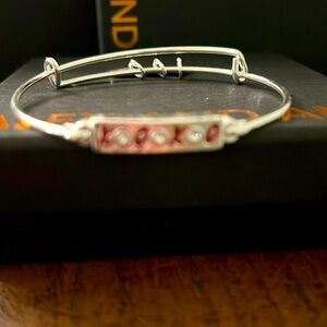 Alex and Ani XO Slider Bracelet Shiny Silver NWOT